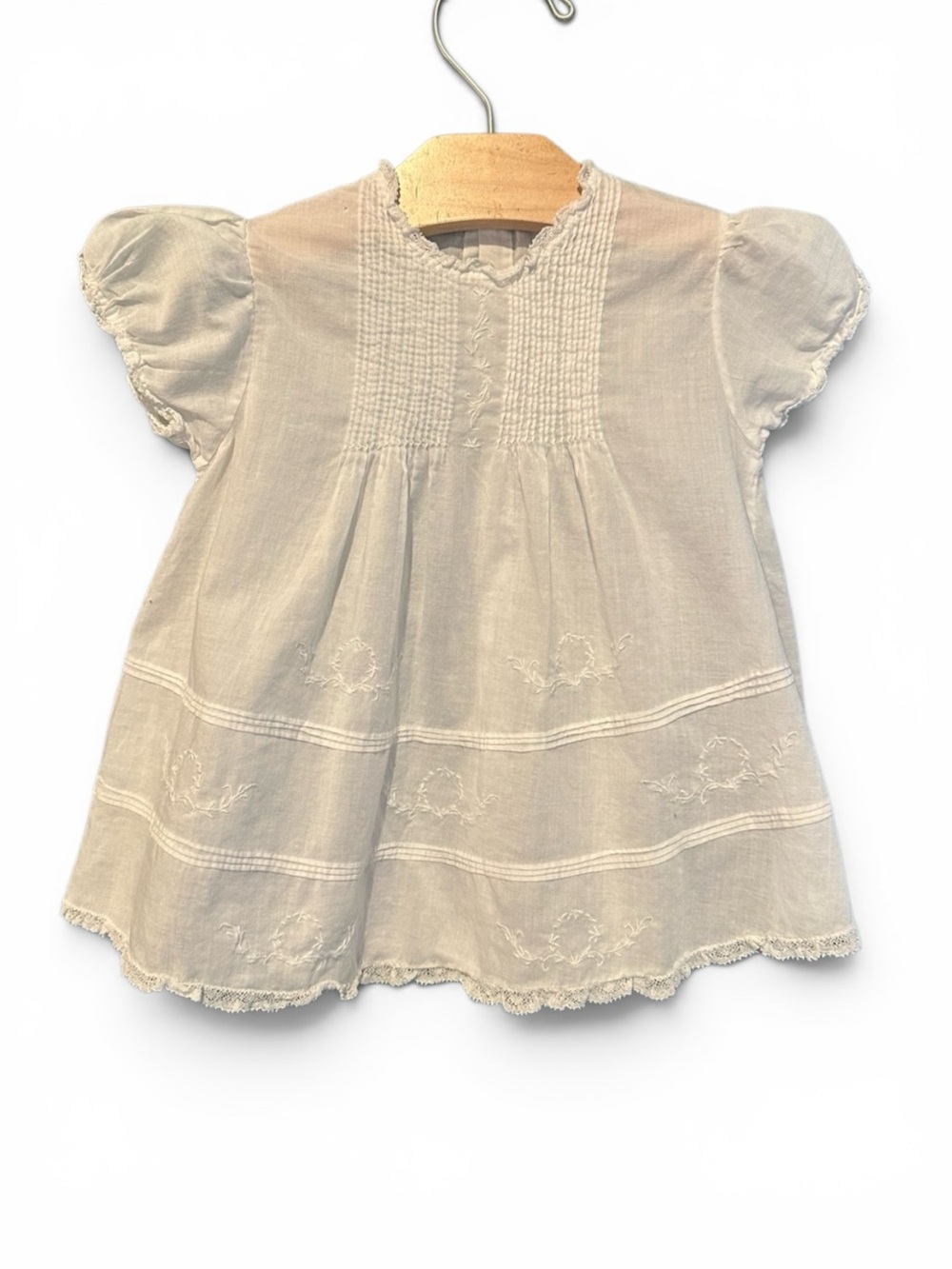 Classic White Embroidered Baby Dress